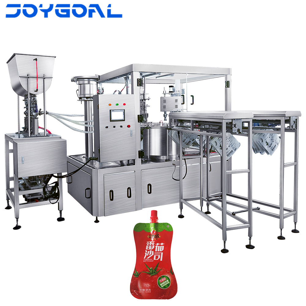 自立袋灌装旋盖机能灌装酱料吗？