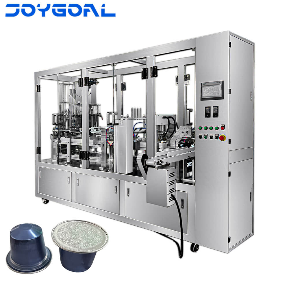 automatic Aluminum coffee capsule filling and sealing machine