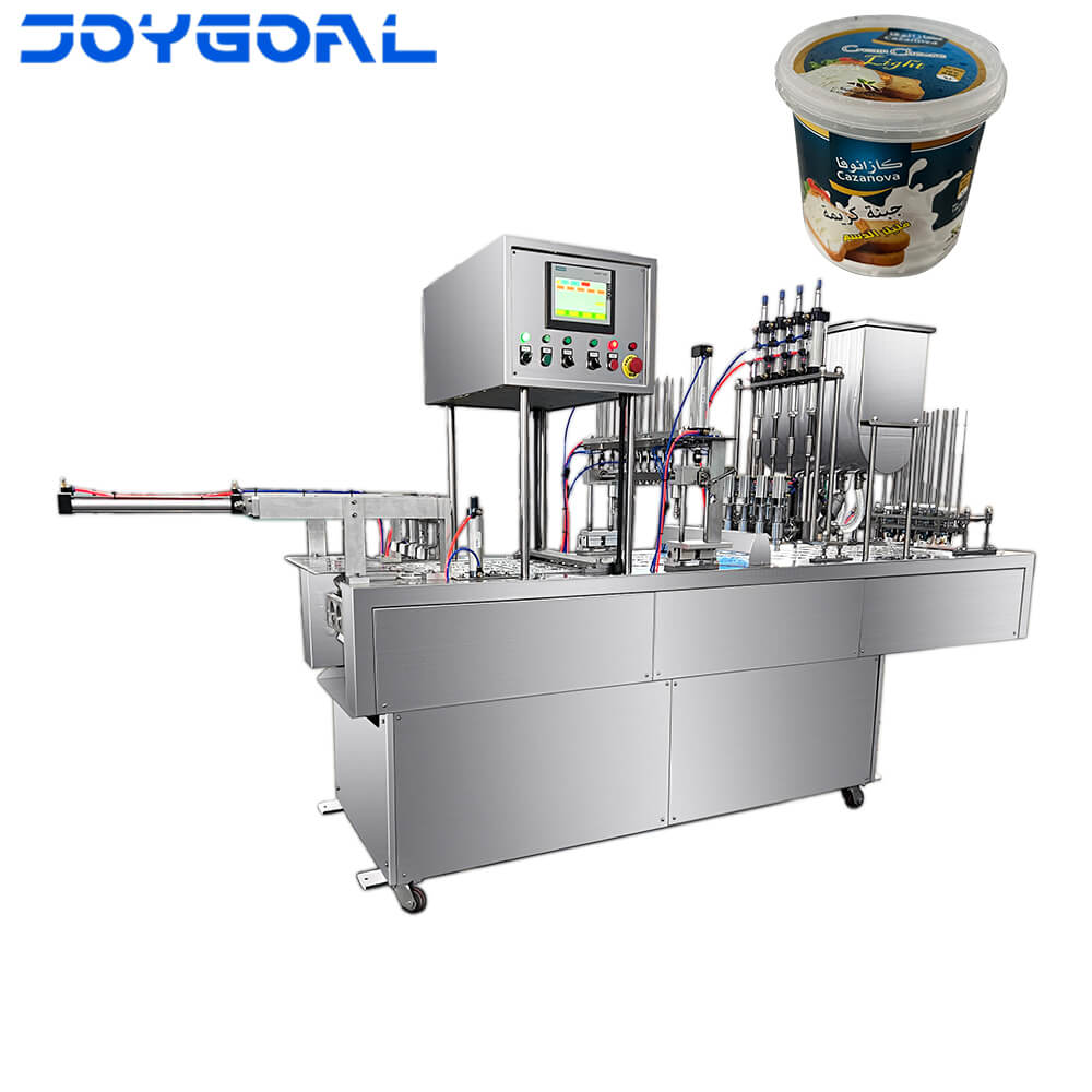 automatic cup filling and sealing machine for yogurt