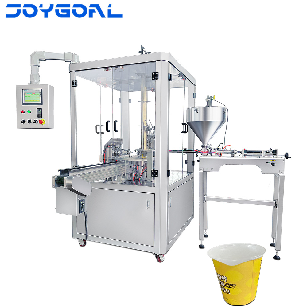 Jelly Yogurt Juice Sugar Honey Rotary Cup Discal Filling Capping sealing machine
