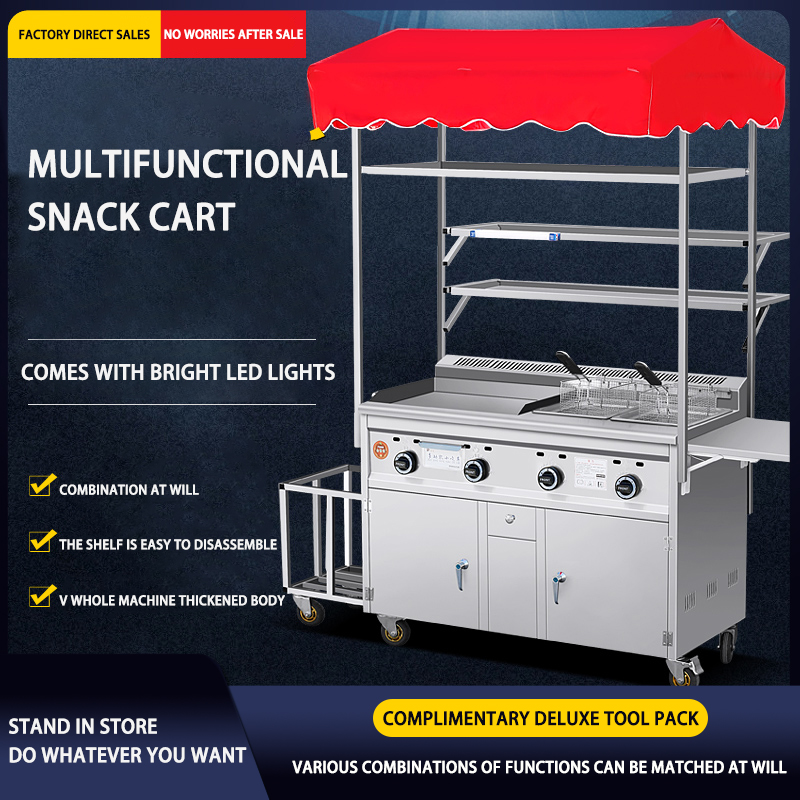Mobile Food Cart Trailer Stainless Steel Ice Cream Truck for Fast Snack Customized Hot Dog Catering Carts