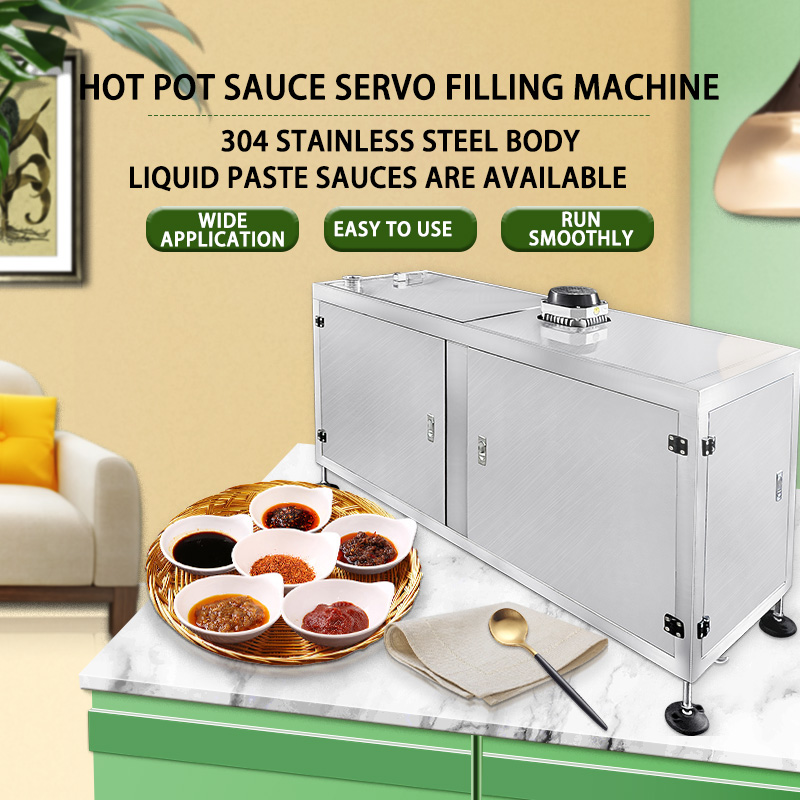 Semi automatic ice cream water liquid honey juice sauce soft drink tomato paste Servo filling machine