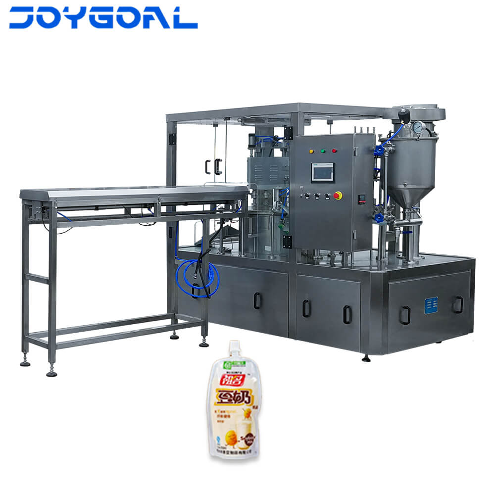 ZLD-4A spout pouch filling and capping machine for yogurt