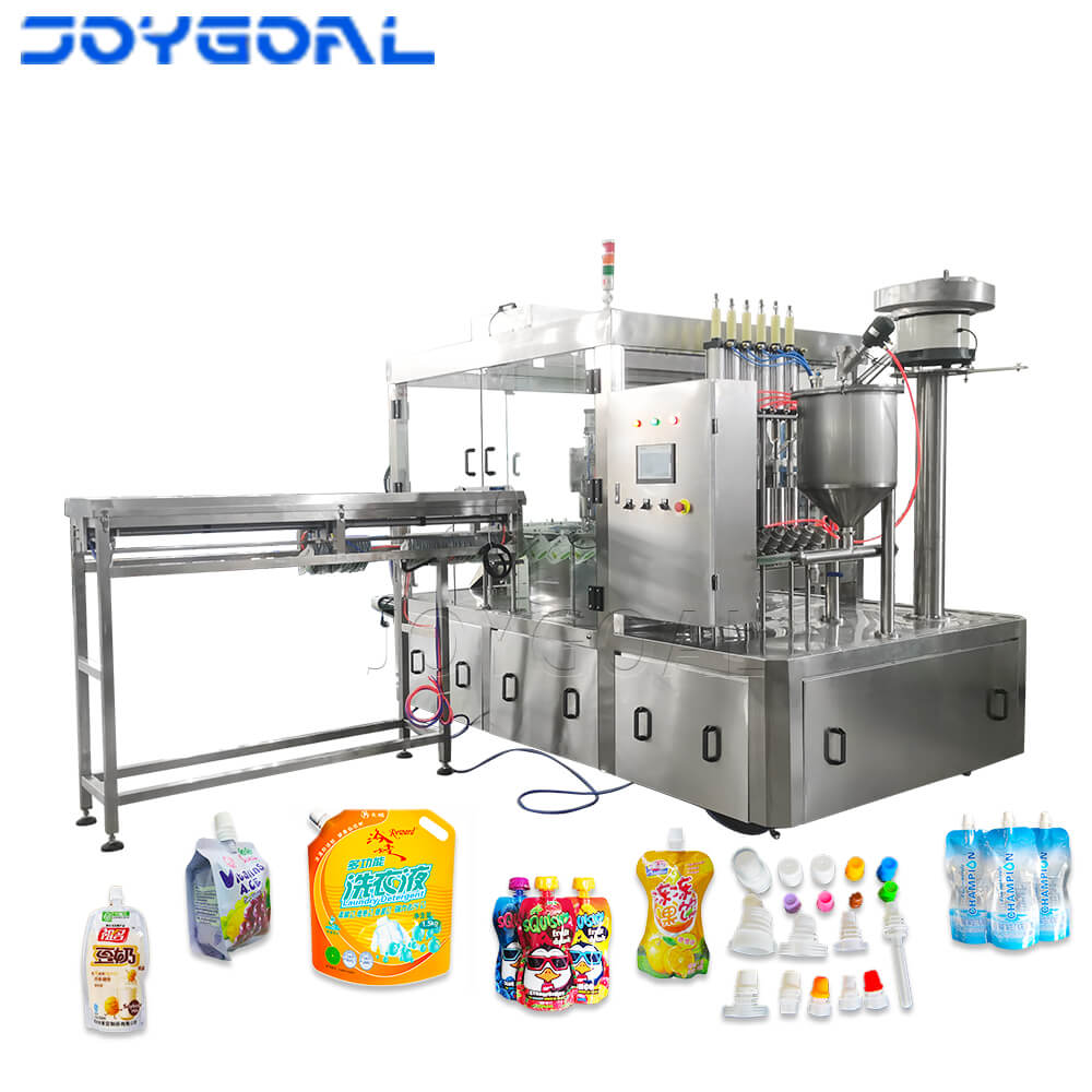 AUTOMATIC SPOUT POUCH FILLING CAPPING MACHINE ZLD-6A