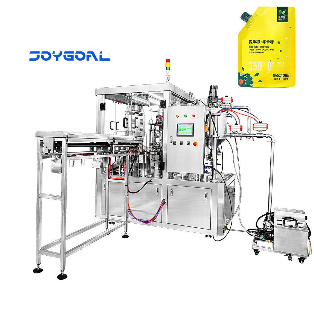 Jelly Doypack Beverage Spout Pouch Filling Capping Machine