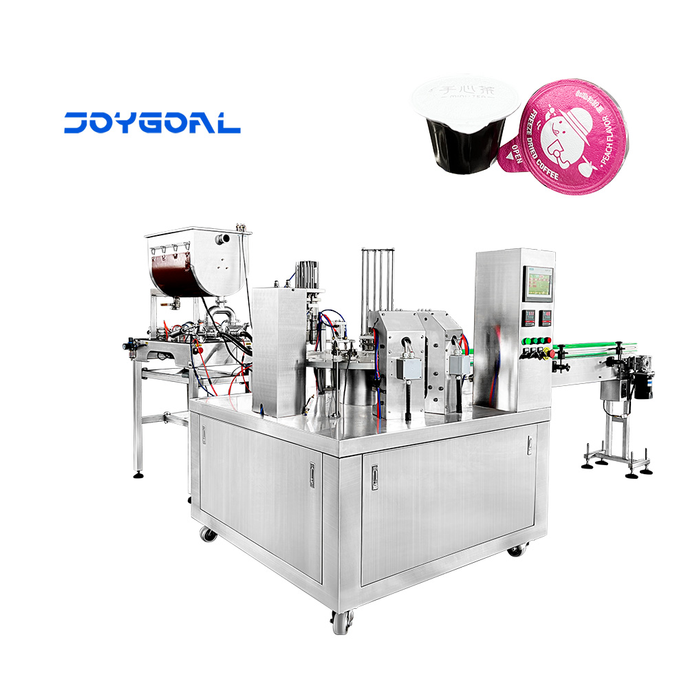 hot sale automatic cup rotary cup jelly cup filling sealing machine